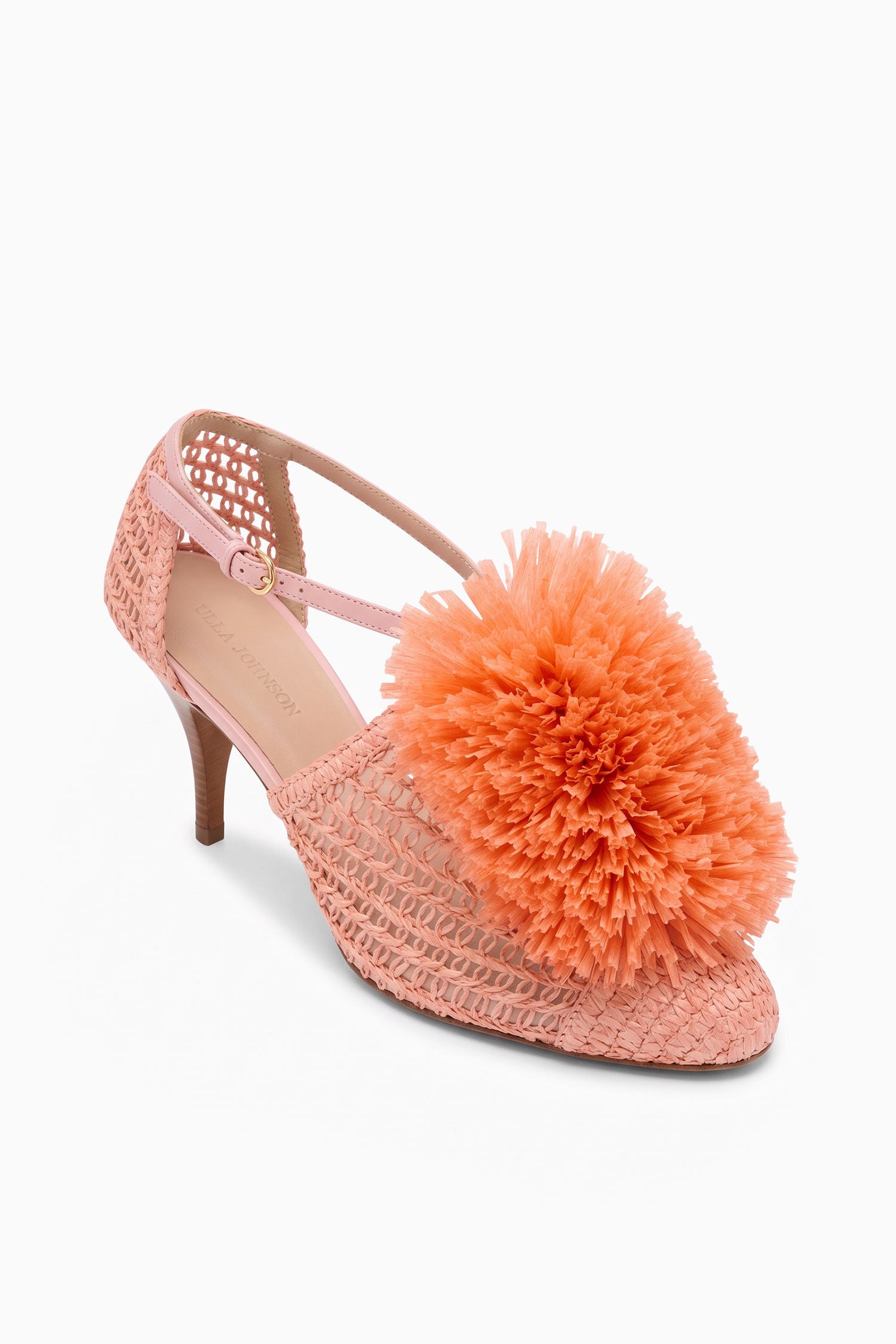 Ulla Johnson Raffia escarpins Seashell talon 75mm