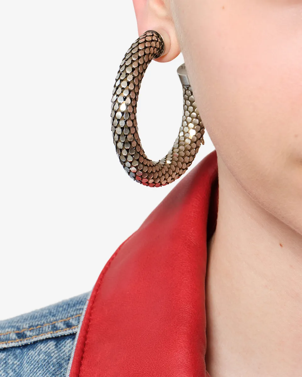 Isabel Marant Gaia boucles d'oreilles créoles argent