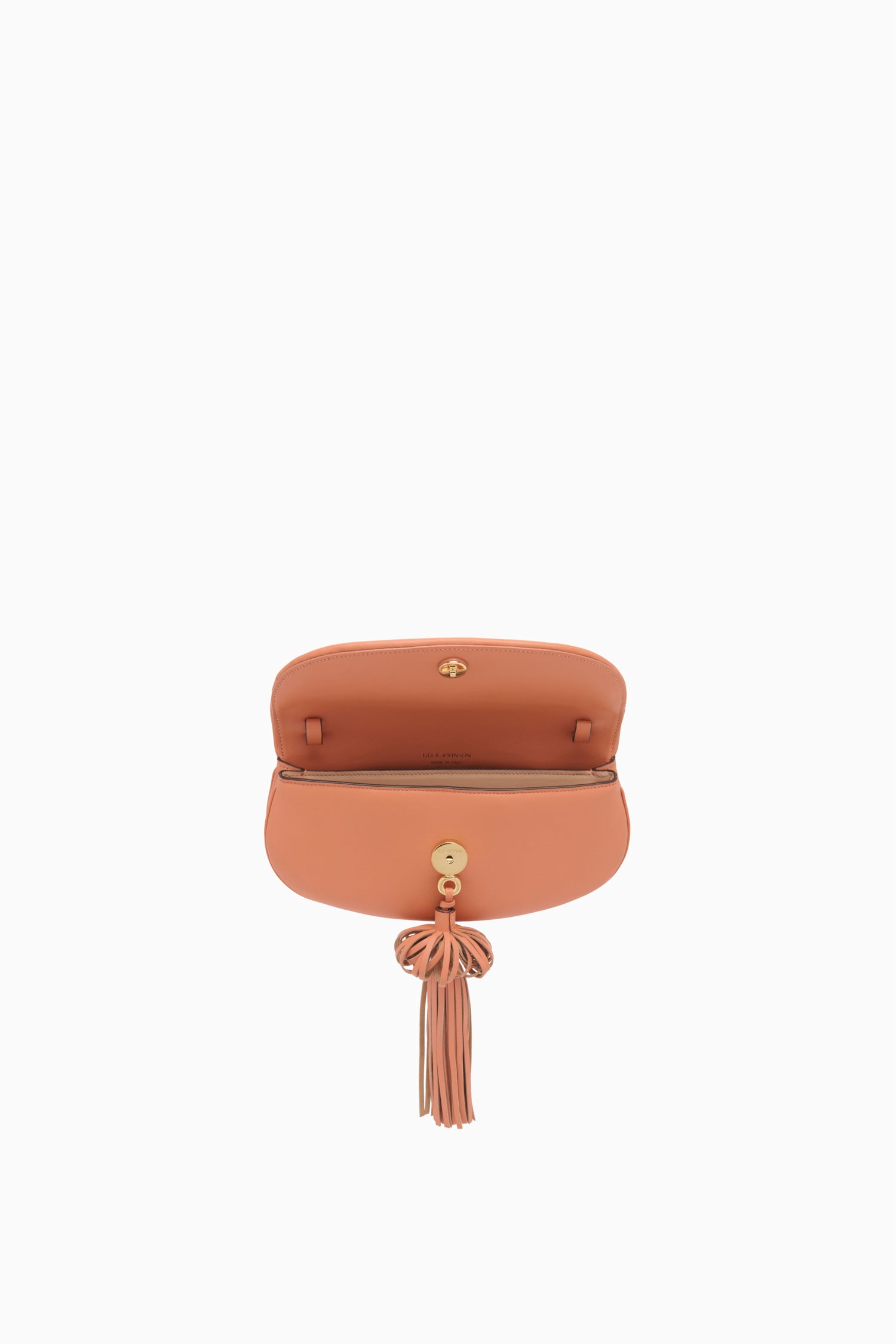 Ulla Johnson Paloma sac cuir rose pompons