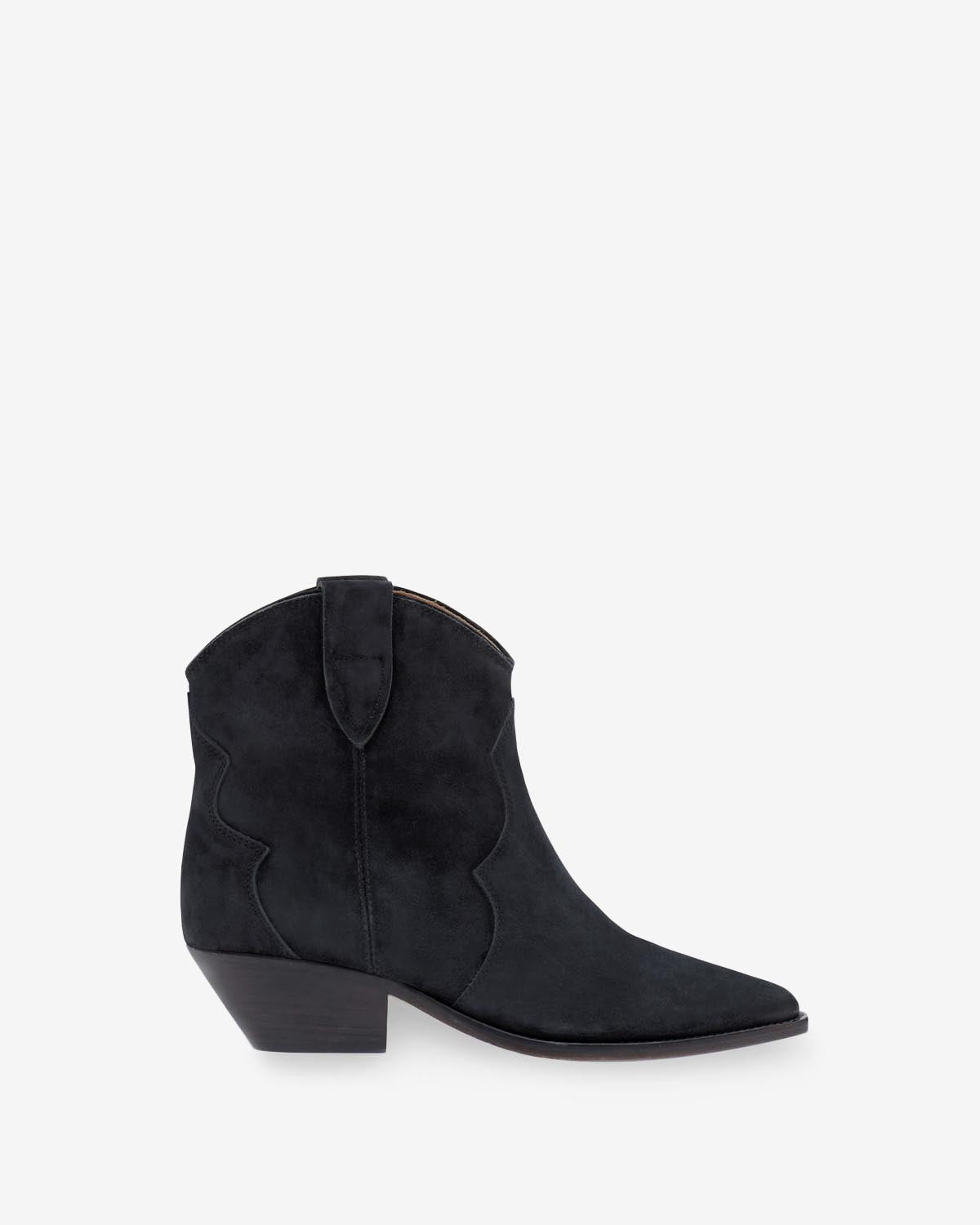 Isabel Marant Dewina bottines cuir noir délavé talon 4 cm