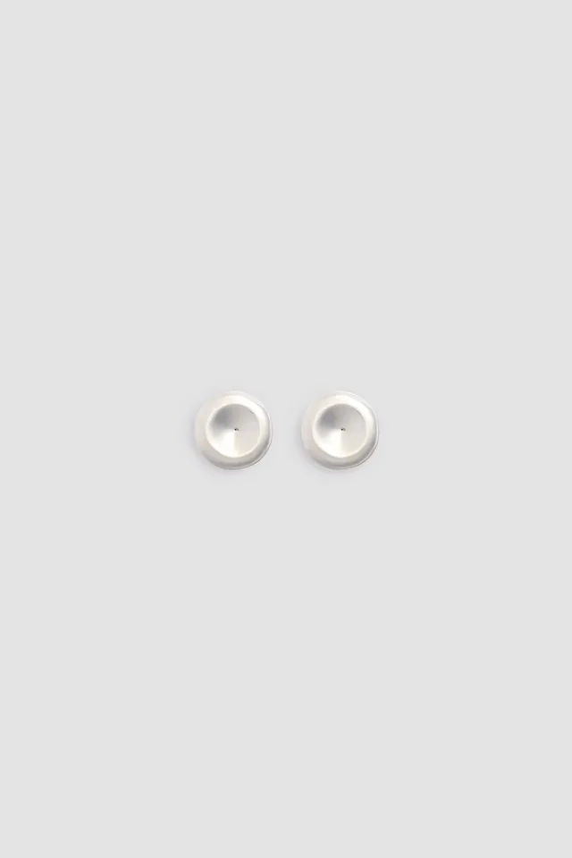 Patou Disc Clip PM boucles d'oreilles clips argenté TU