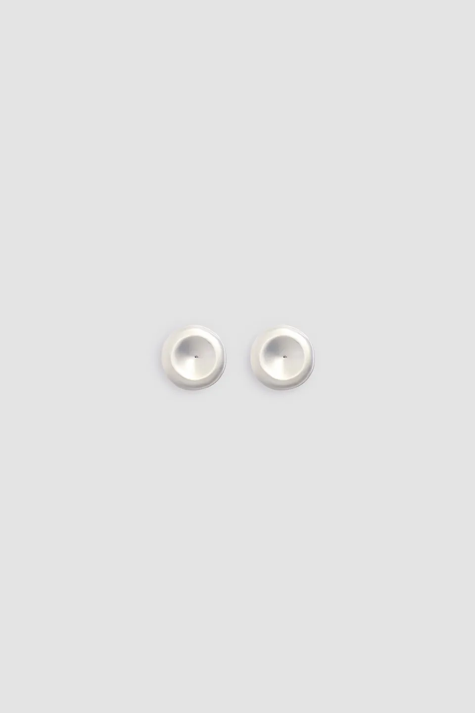 Patou Disc Clip PM boucles d'oreilles clips argenté TU