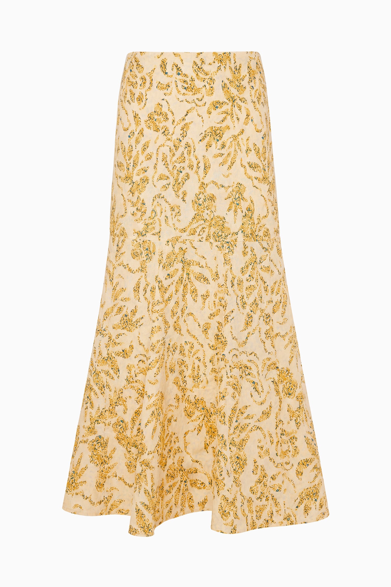 Ulla Johnson Clarisse Jupe midi Chamomile popeline