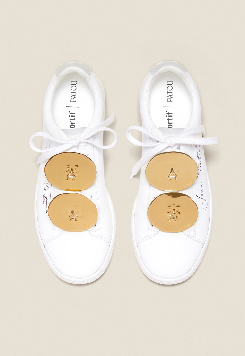 Patou A20FOLCS03001JW baskets basses blanc bijou 35-42
