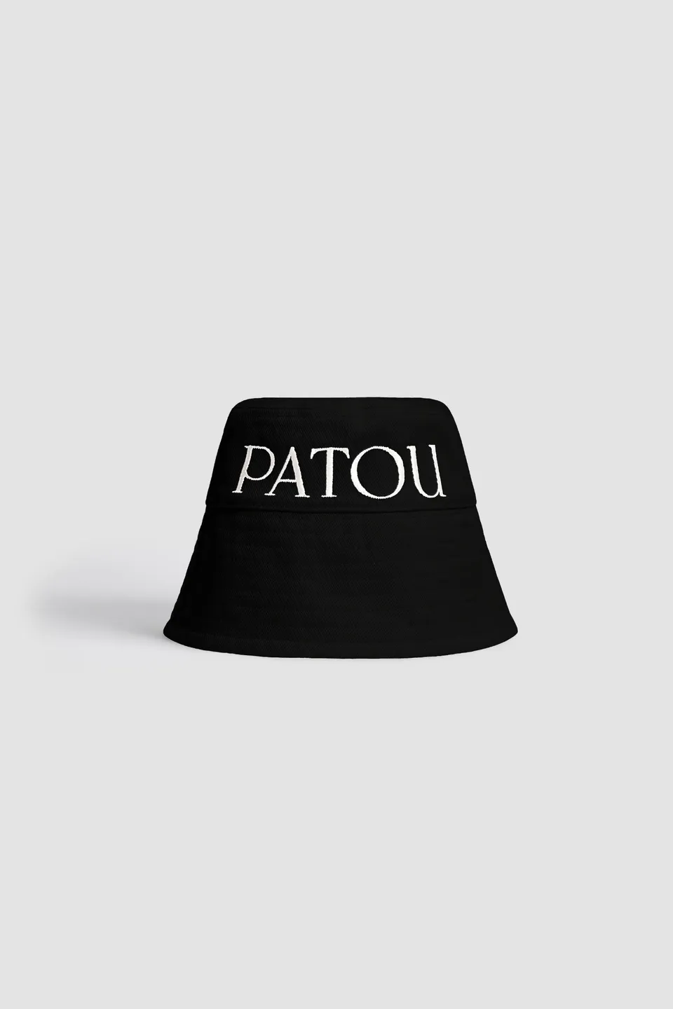 Patou H22AC0270132999B bob coton noir logo blanc