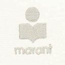 Isabel Marant Aby T-shirt Blanc Coton Bio Logo Brode