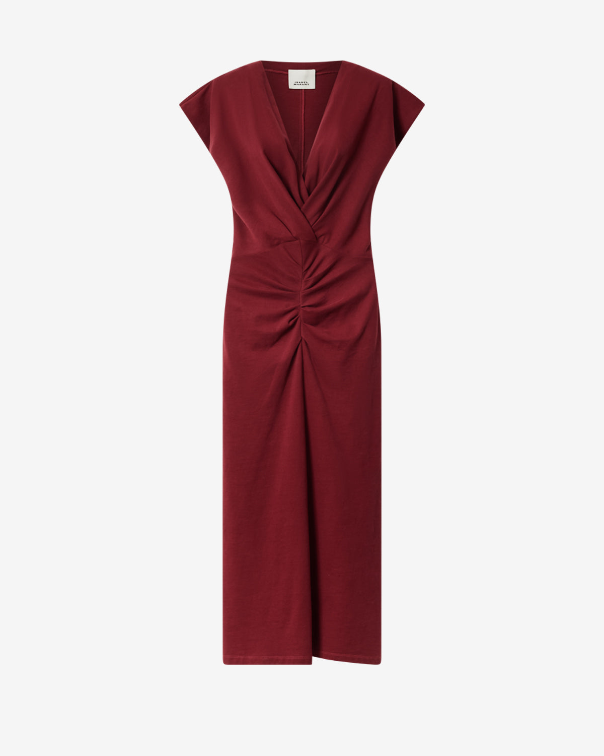 Isabel Marant Nadra robe longue bordeaux foncé