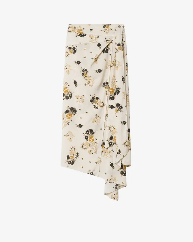 Isabel Marant Faniry JU0535 Jupe écru imprimée