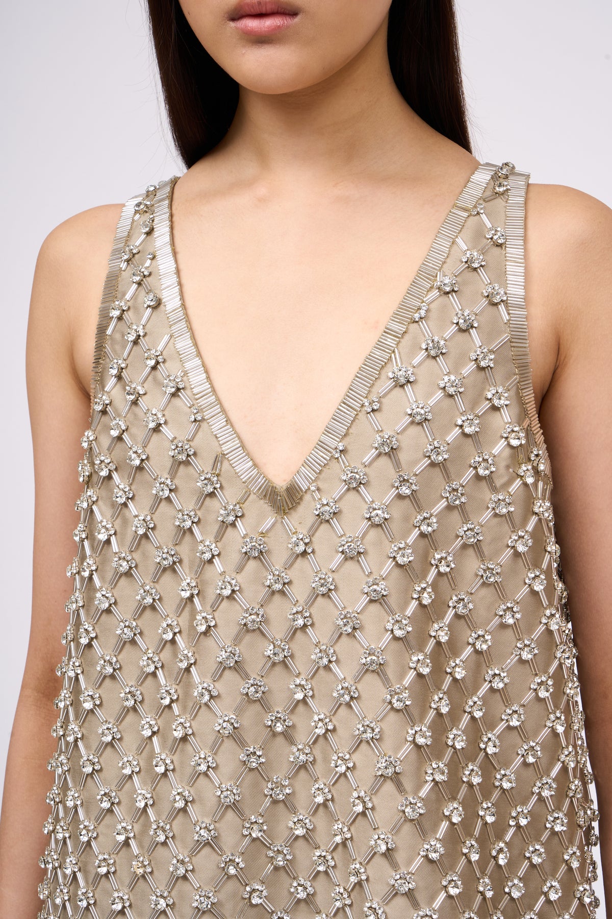 Paul & Joe Aubépine robe trapèze strass V