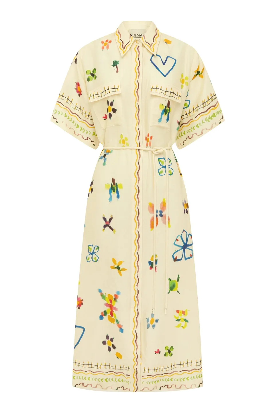 Alemaïs Sidi Shirtdress Robe Chemise 10 lin imprimé