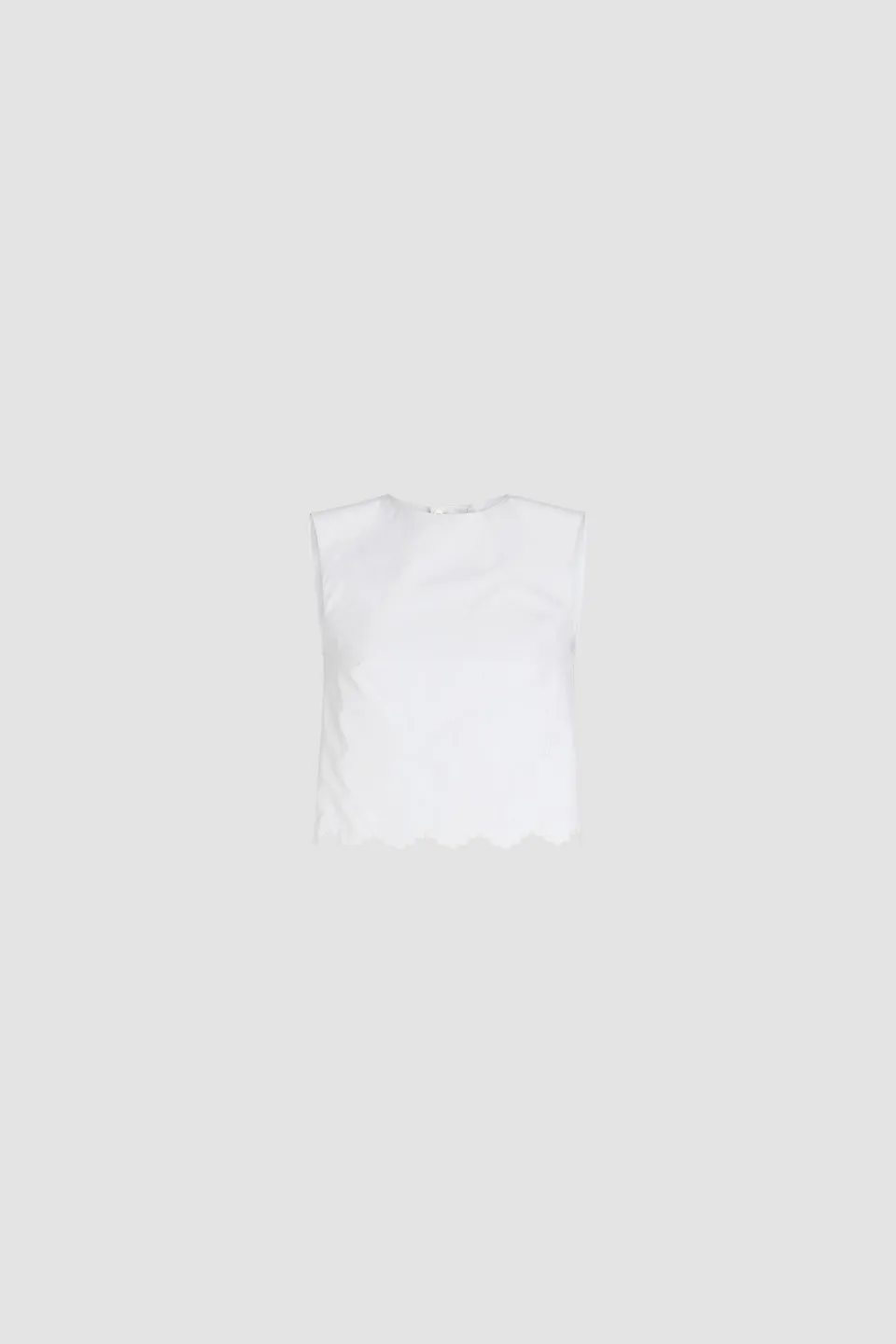 Patou Tops P25TO160 crop top coton blanc