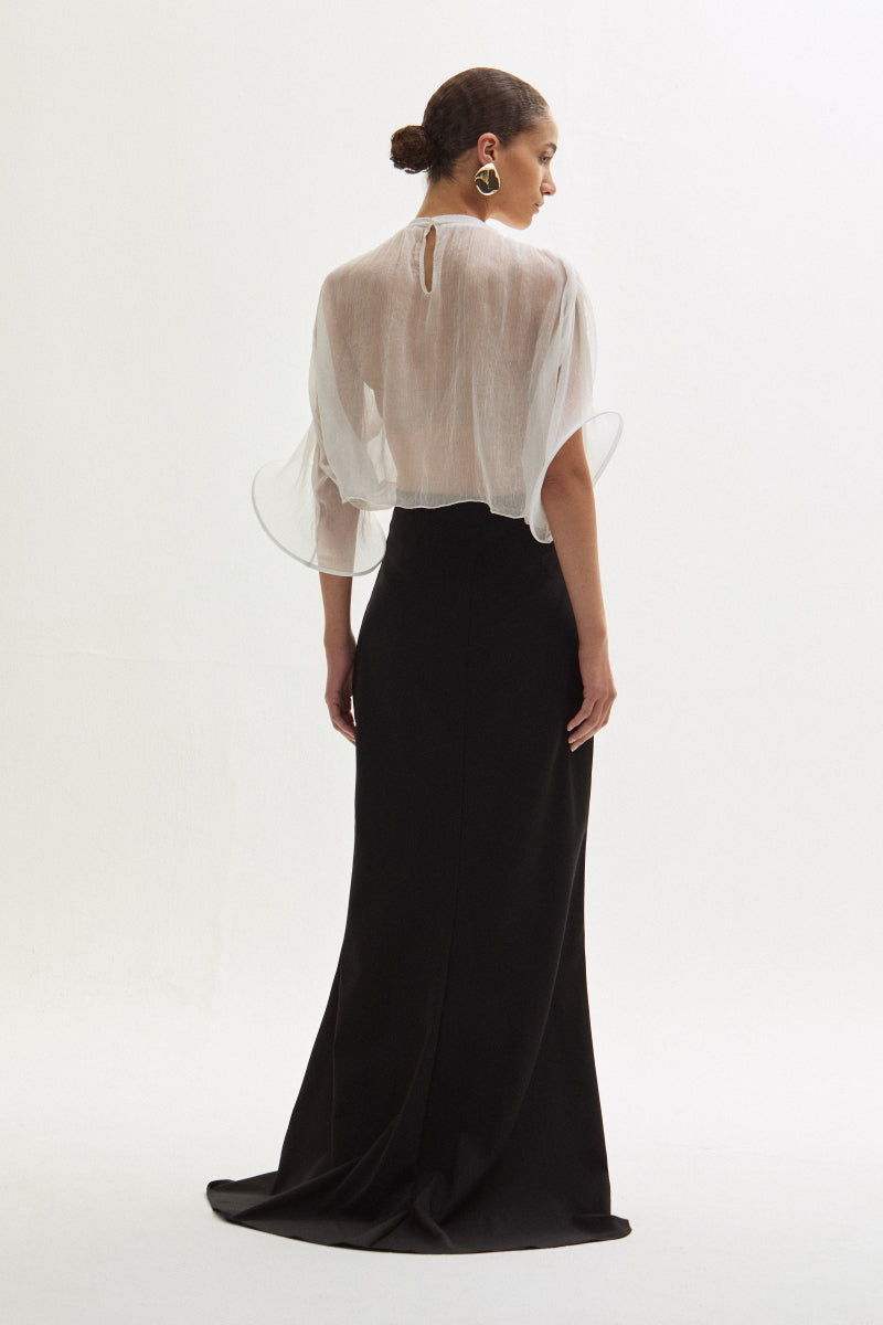 ATU Body Couture Concealed jupe longue coton taille haute