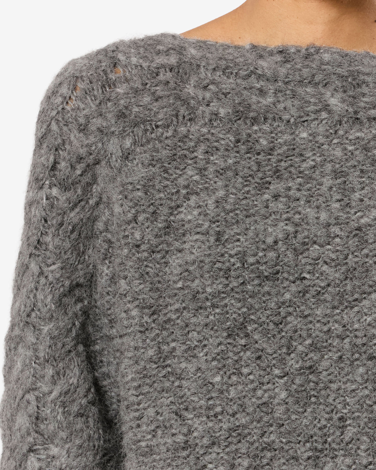 Isabel Marant Ponara PU0952FA pull laine gris