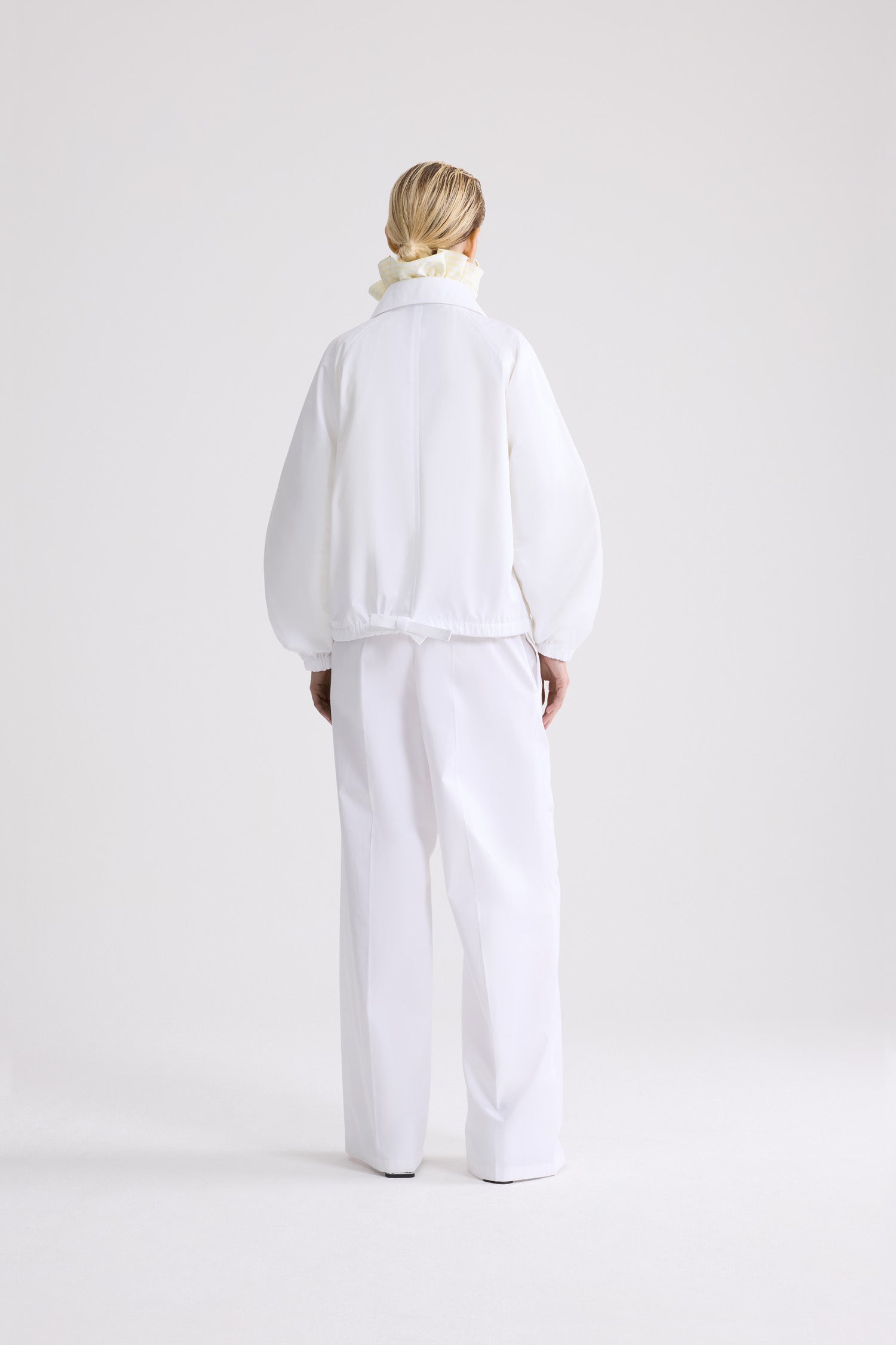 Patou OU049 P26OU0490244001W veste coton bio blanche zip