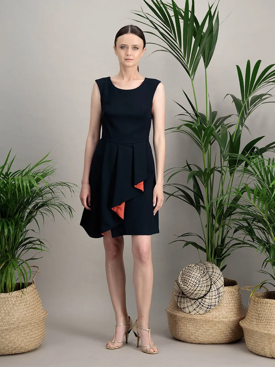 Anahide Saint André Chaos robe cocktail courte viscose soie