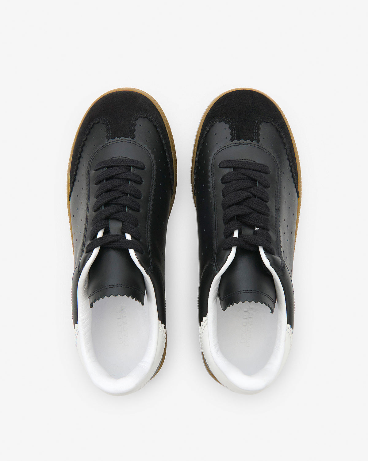 Isabel Marant Bryce baskets cuir noir