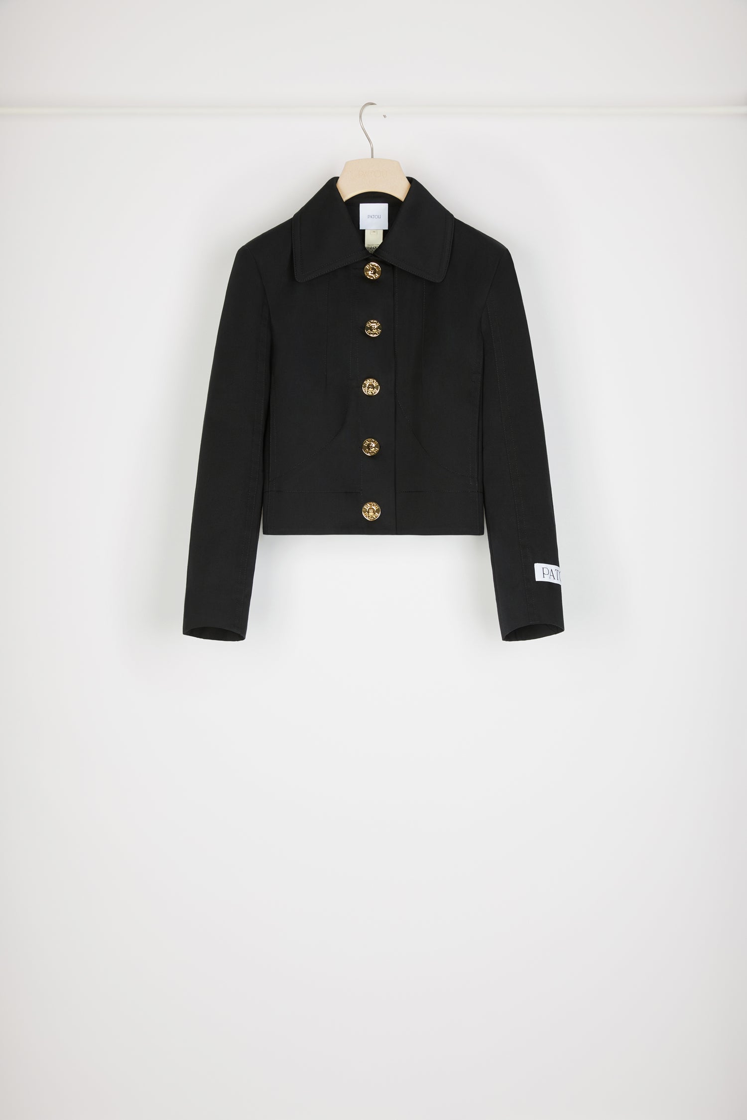 Patou veste tailleur courte JA029 coton bio noir 34-44