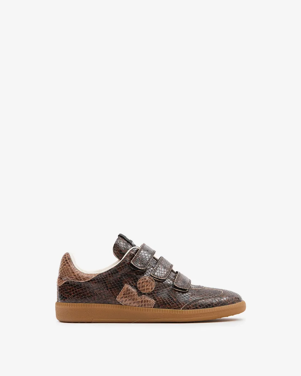 Isabel Marant Baskets Beth sneaker mocha cuir python