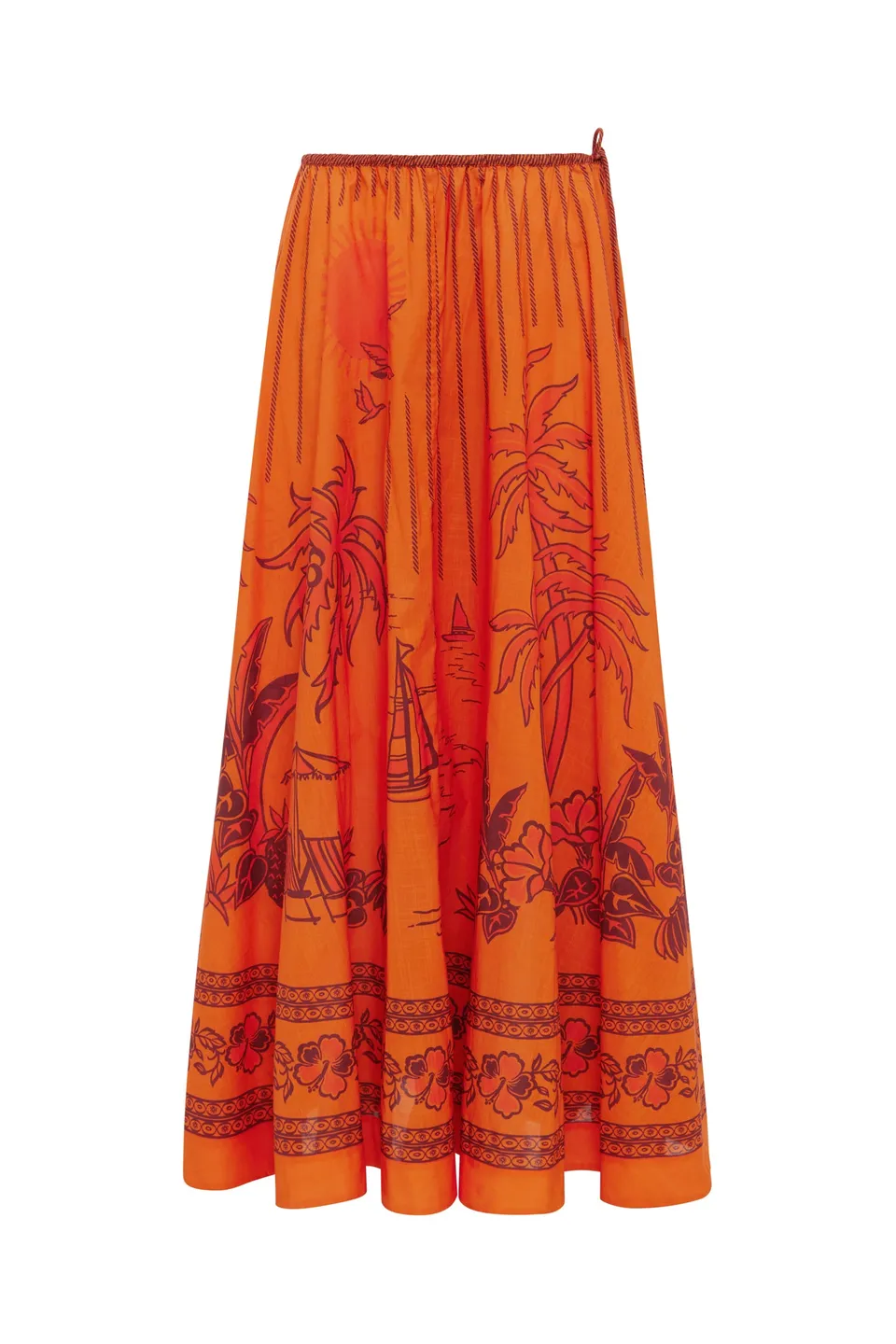 Alemäis Boathouse Midi Skirt jupe coton 8