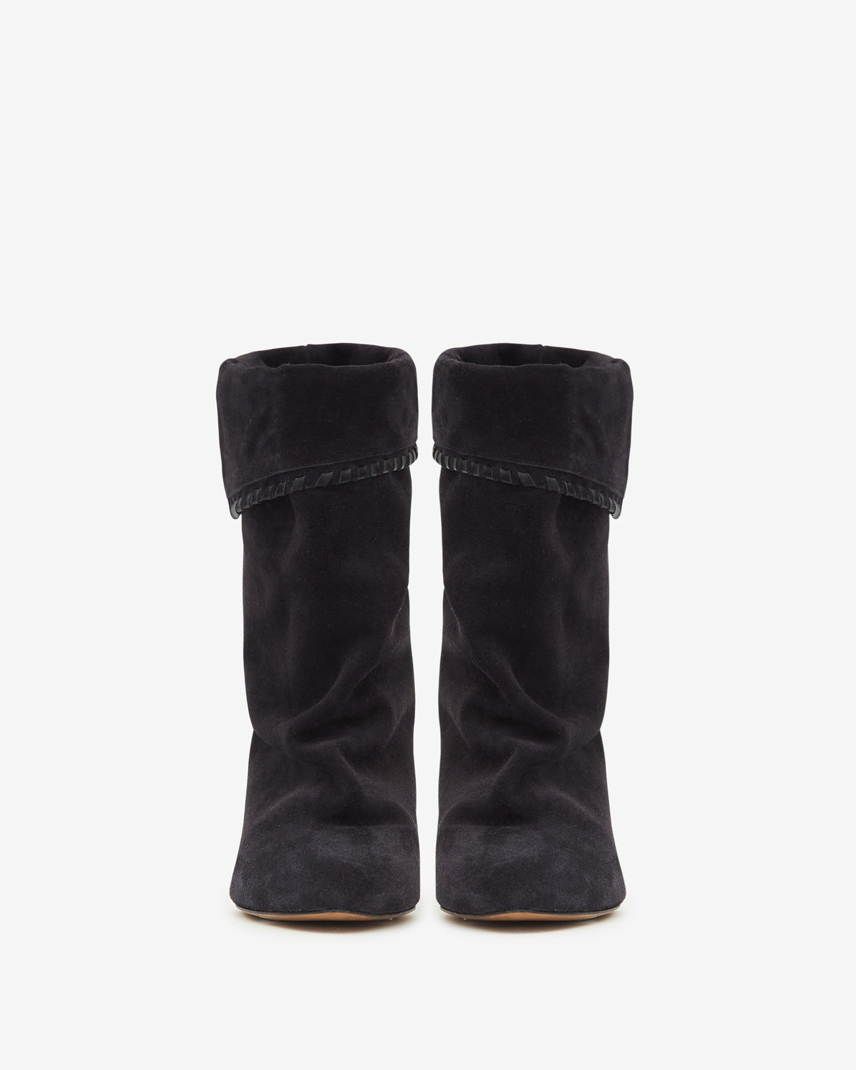Isabel Marant Dalby BO0188FB boots cuir noir délavé