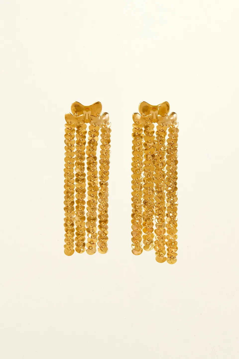 Patou JW002 boucles d'oreilles pendantes laiton doré