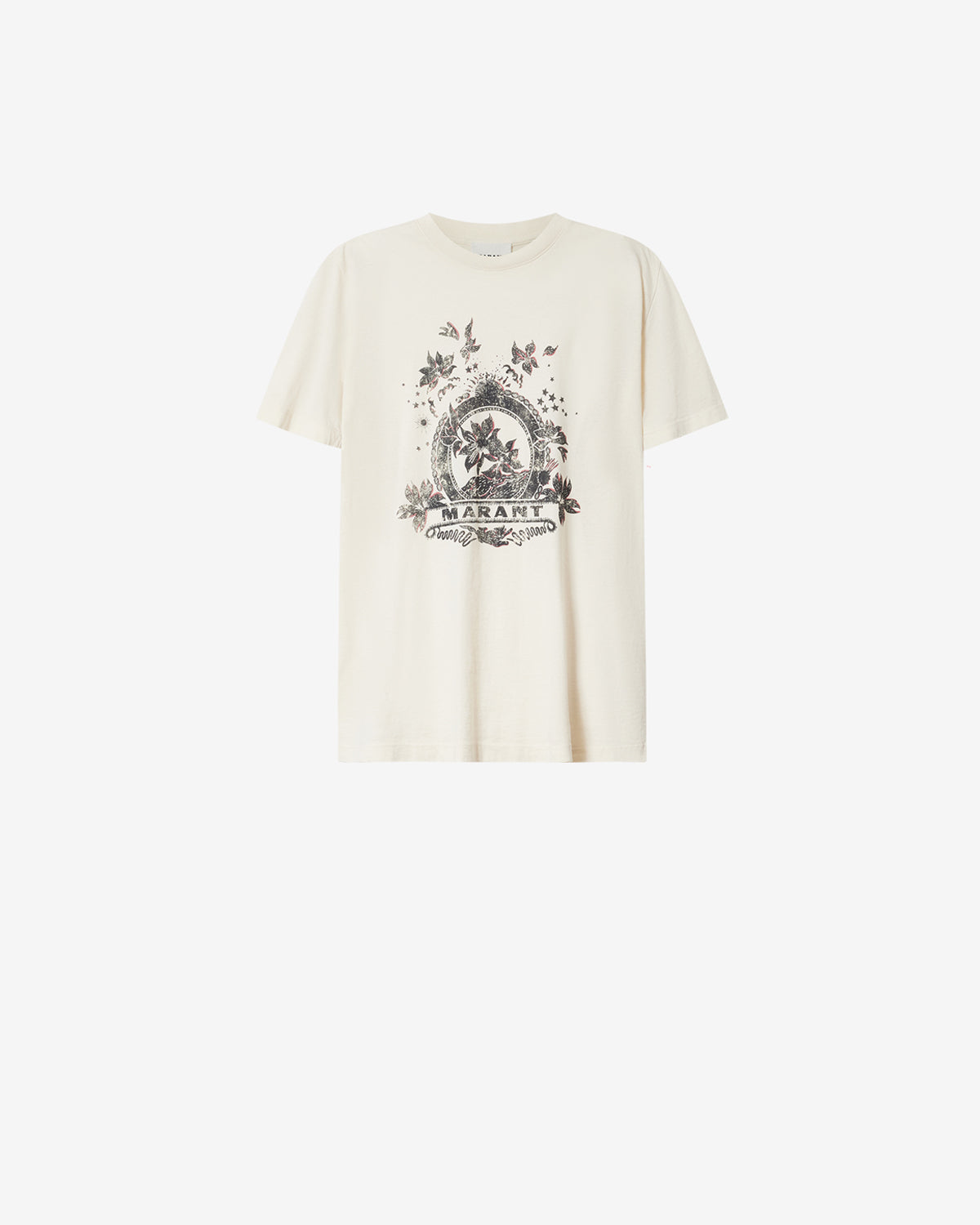 Isabel Marant Zewel t-shirt écru coton imprimé