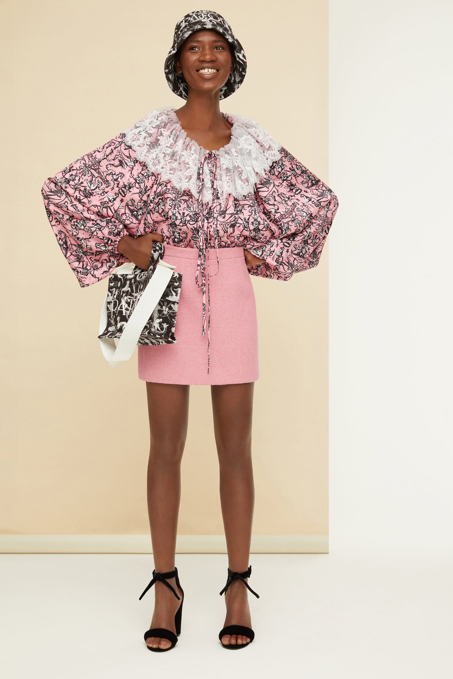 Patou Skirts P22SK0250101421P mini jupe Antique Pink