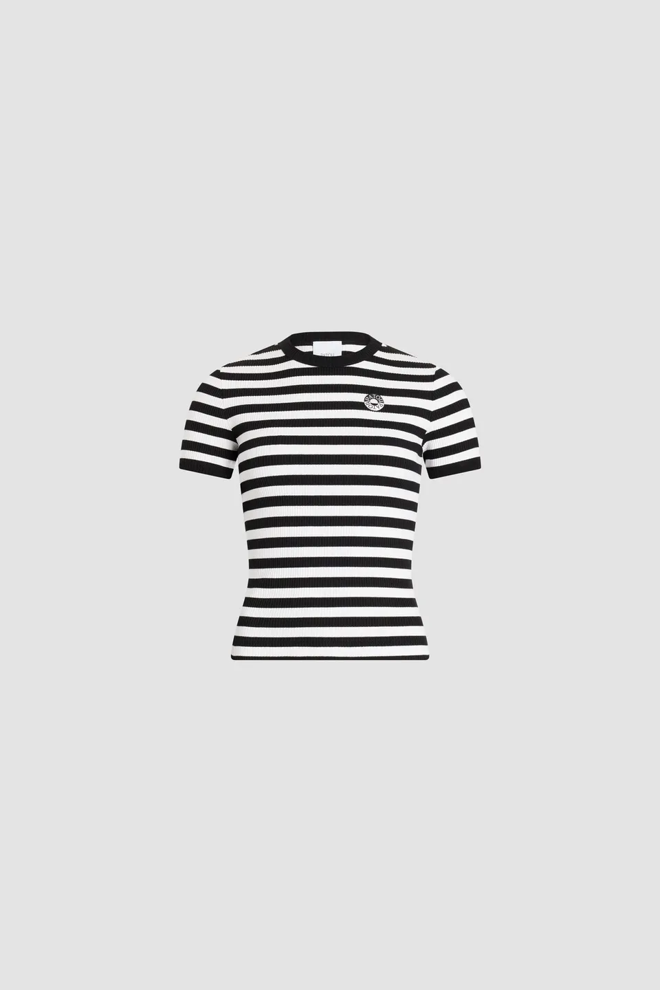 Patou JE232 t-shirt rayé noir blanc coton