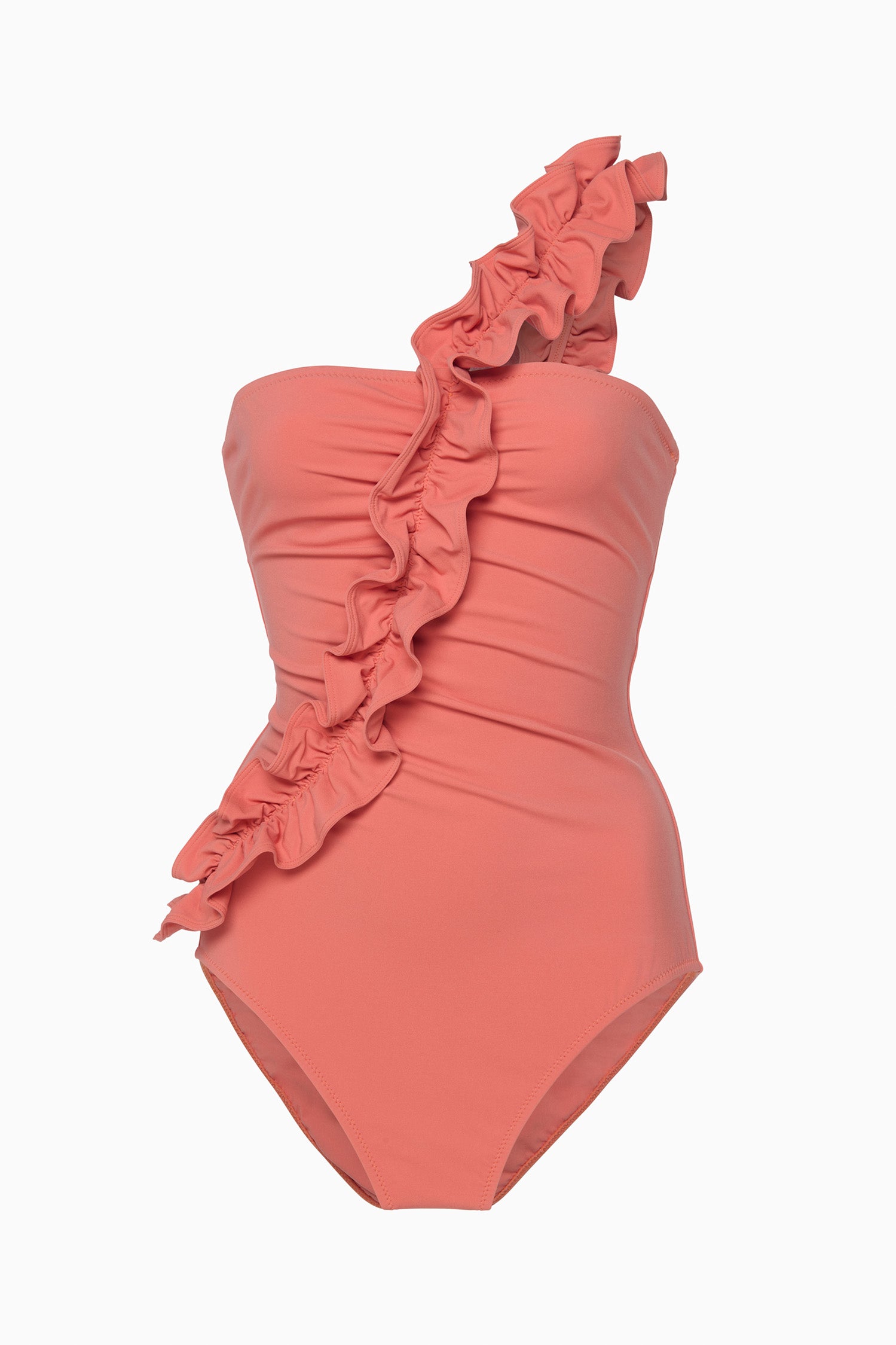 Ulla Johnson Capri maillot une épaule Coral