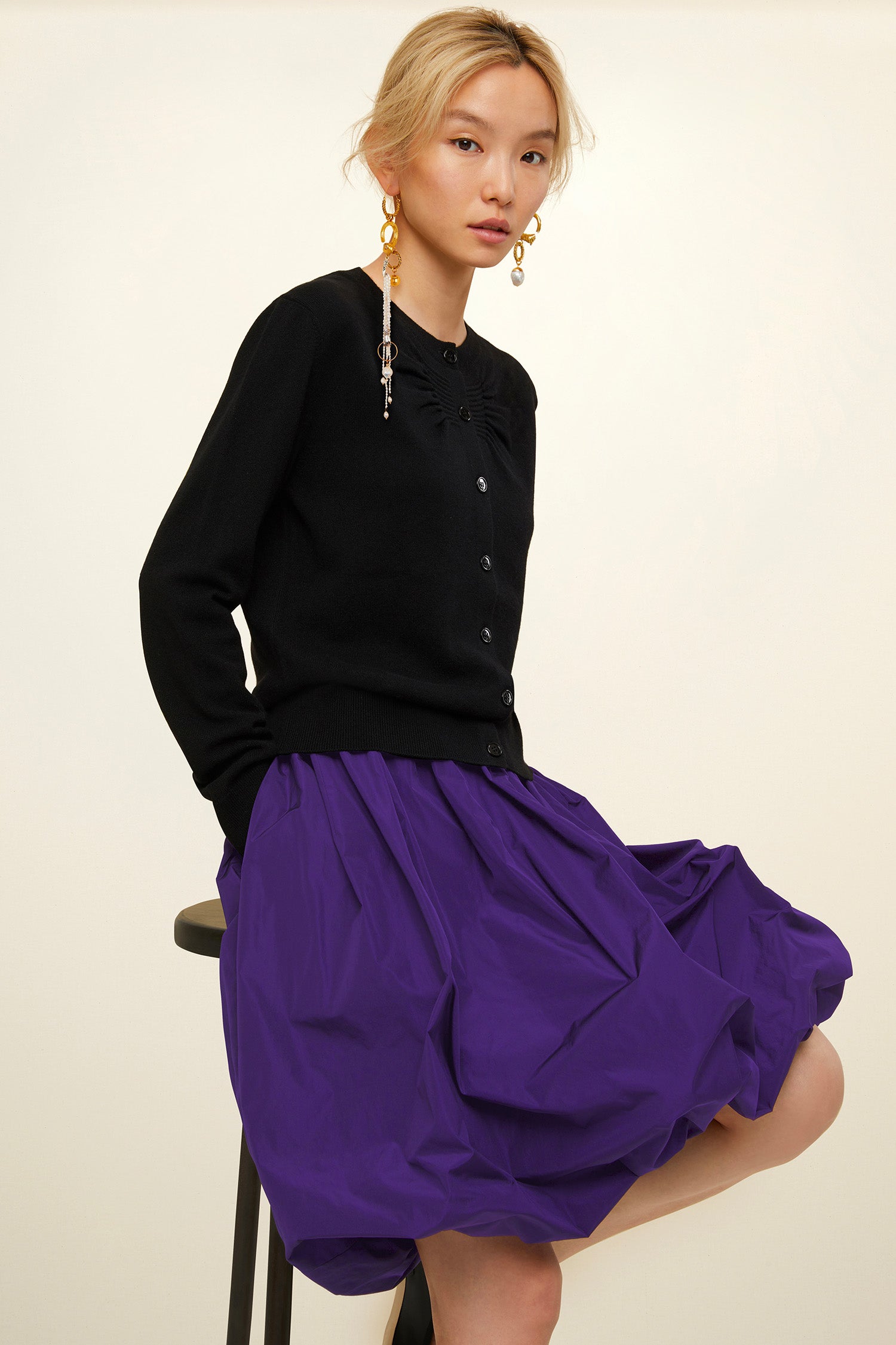 Patou Skirts SK003 jupe boule faille mûre