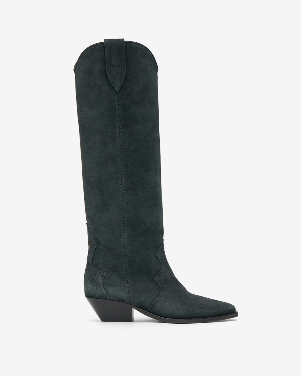 Isabel Marant Denvee bottes cuir noir délavé santiag