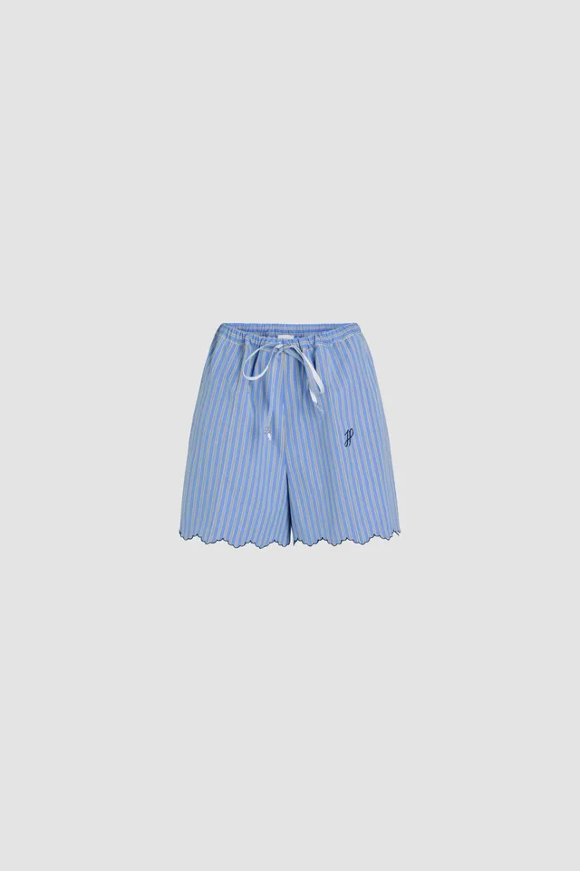 Patou TR046 short coton bio Heritage Blue Stripes rayé