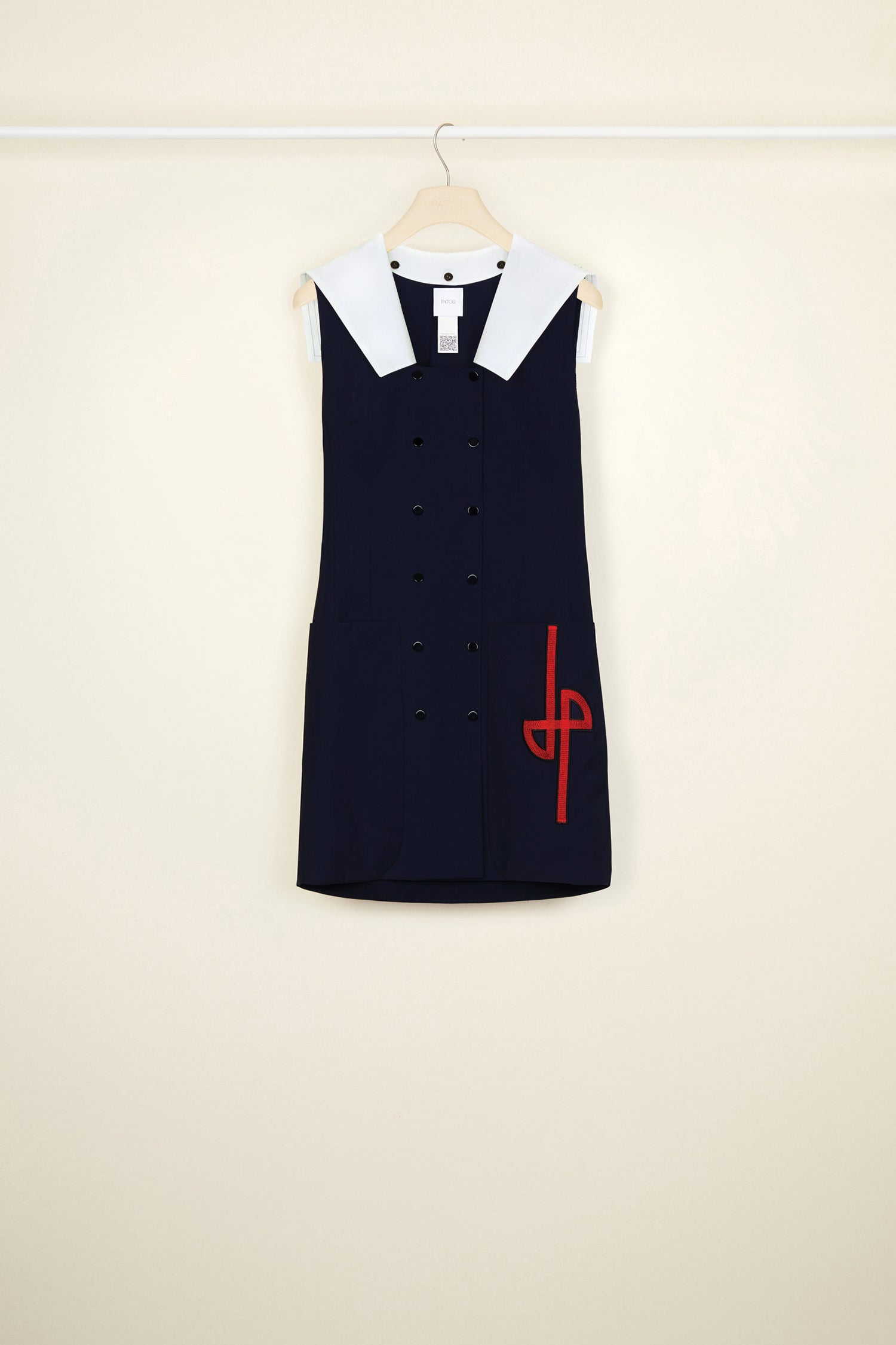 Patou E20DR0430033695N robe sailor laine bleu marine