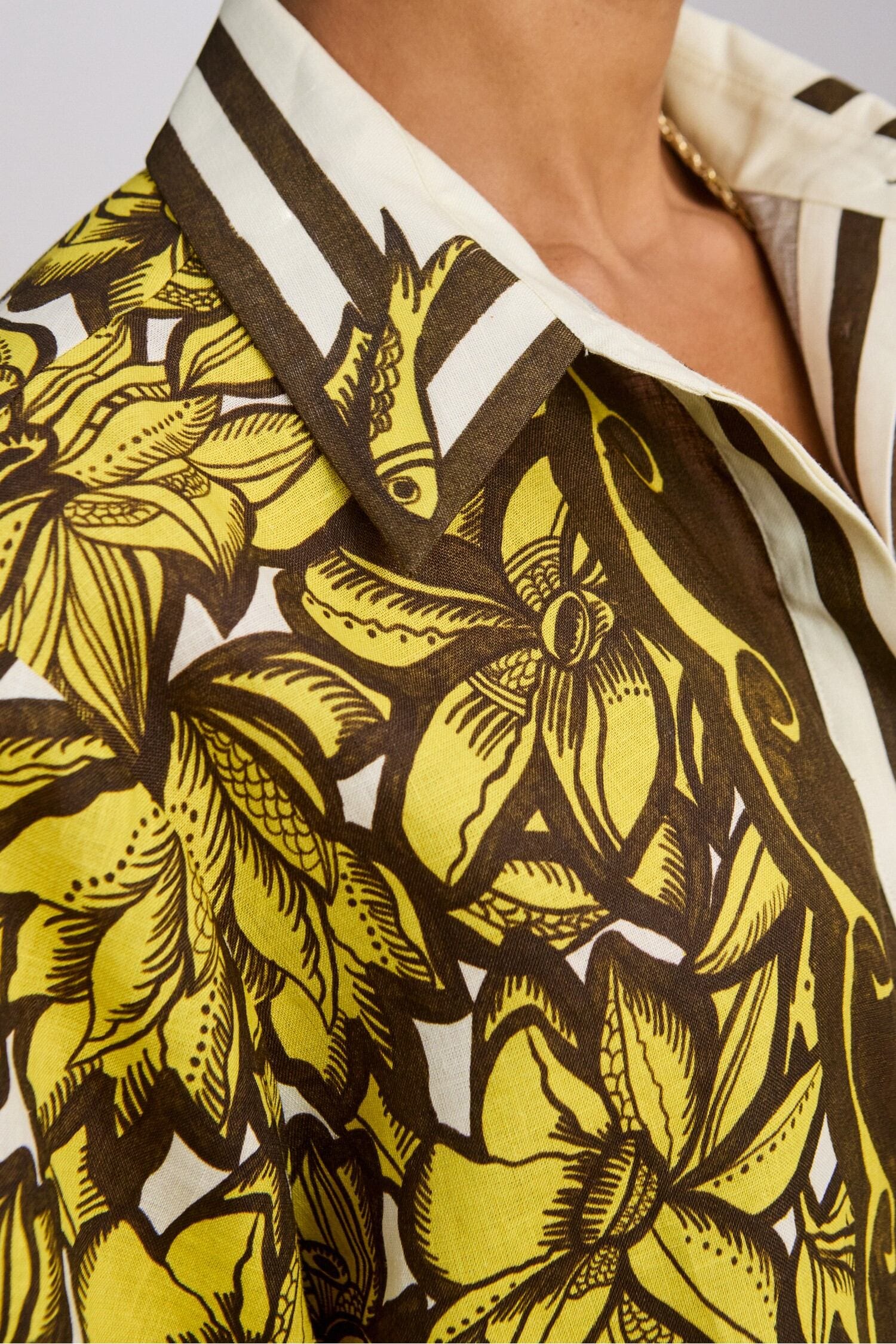 Alemäis Mona Shirt chemise chanvre taille 8 fleurs