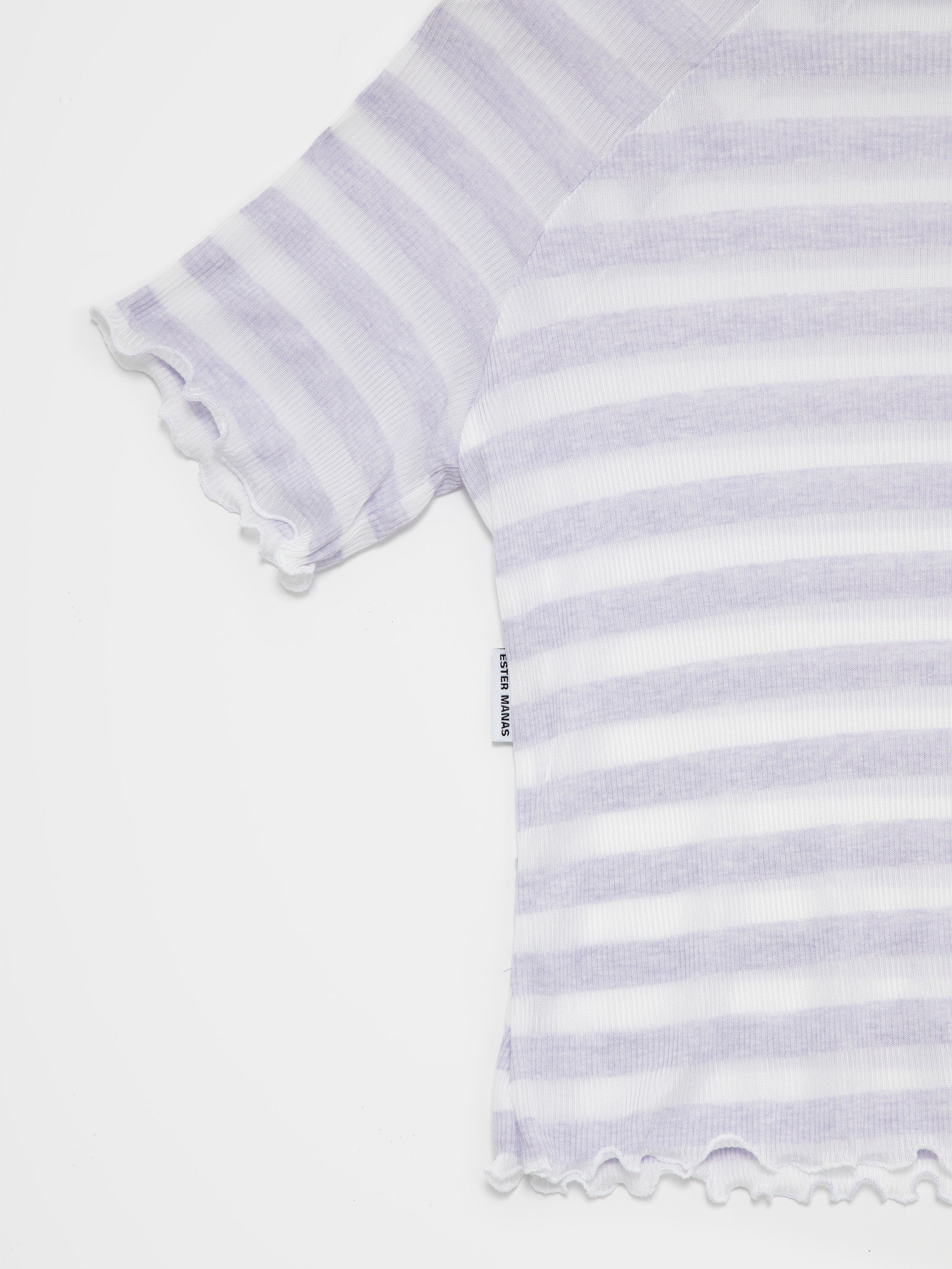 Ester Manas Easy top rayé lilas blanc XS/S