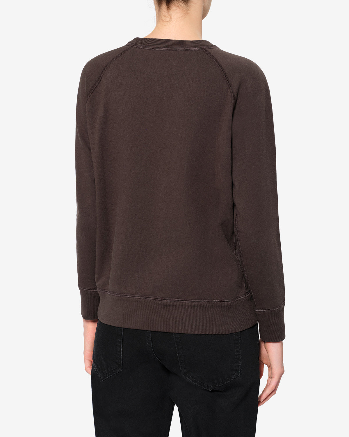 Isabel Marant Millyny SW0160FA sweat coton noir délavé