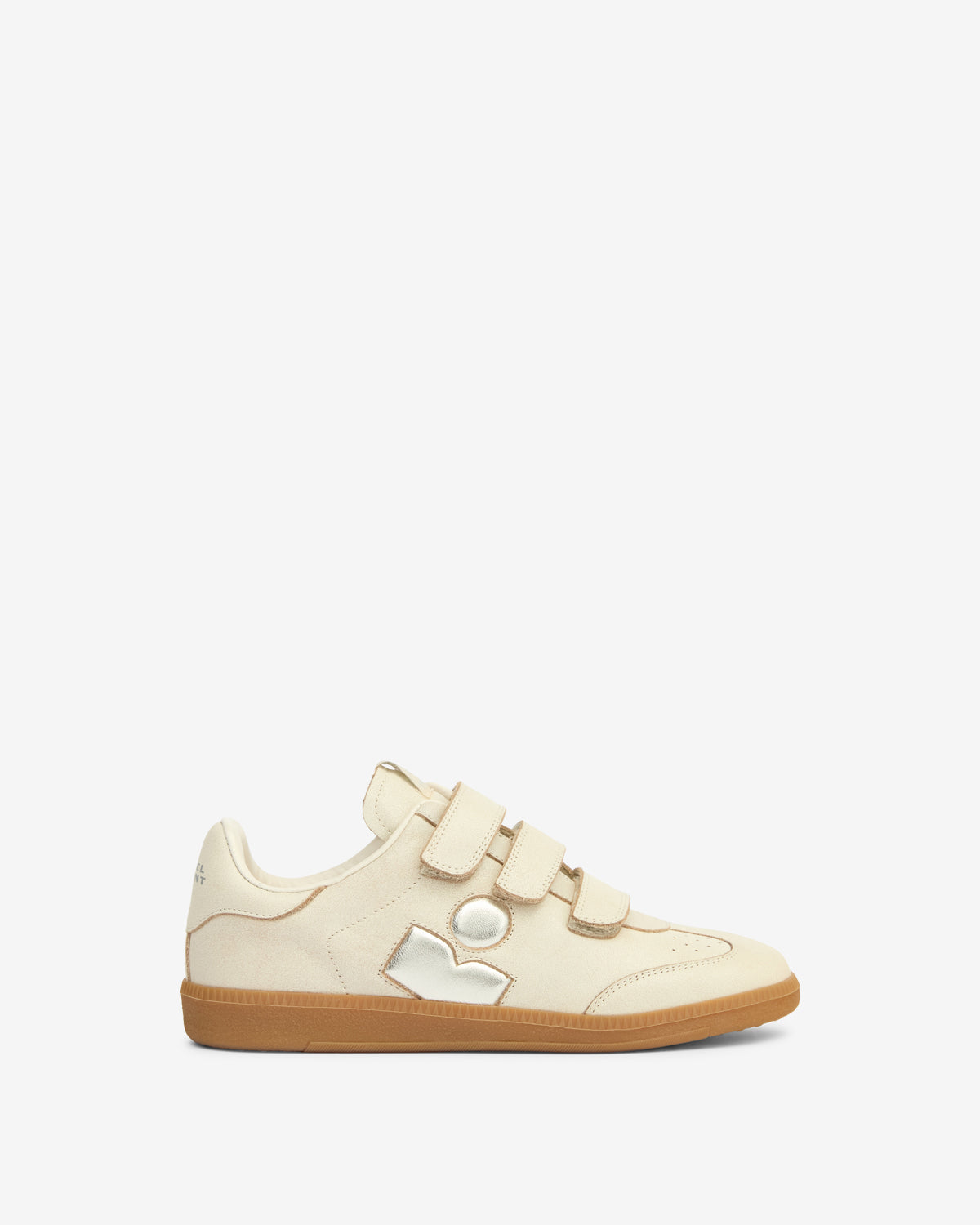 Isabel Marant Beth baskets beige cuir velcro