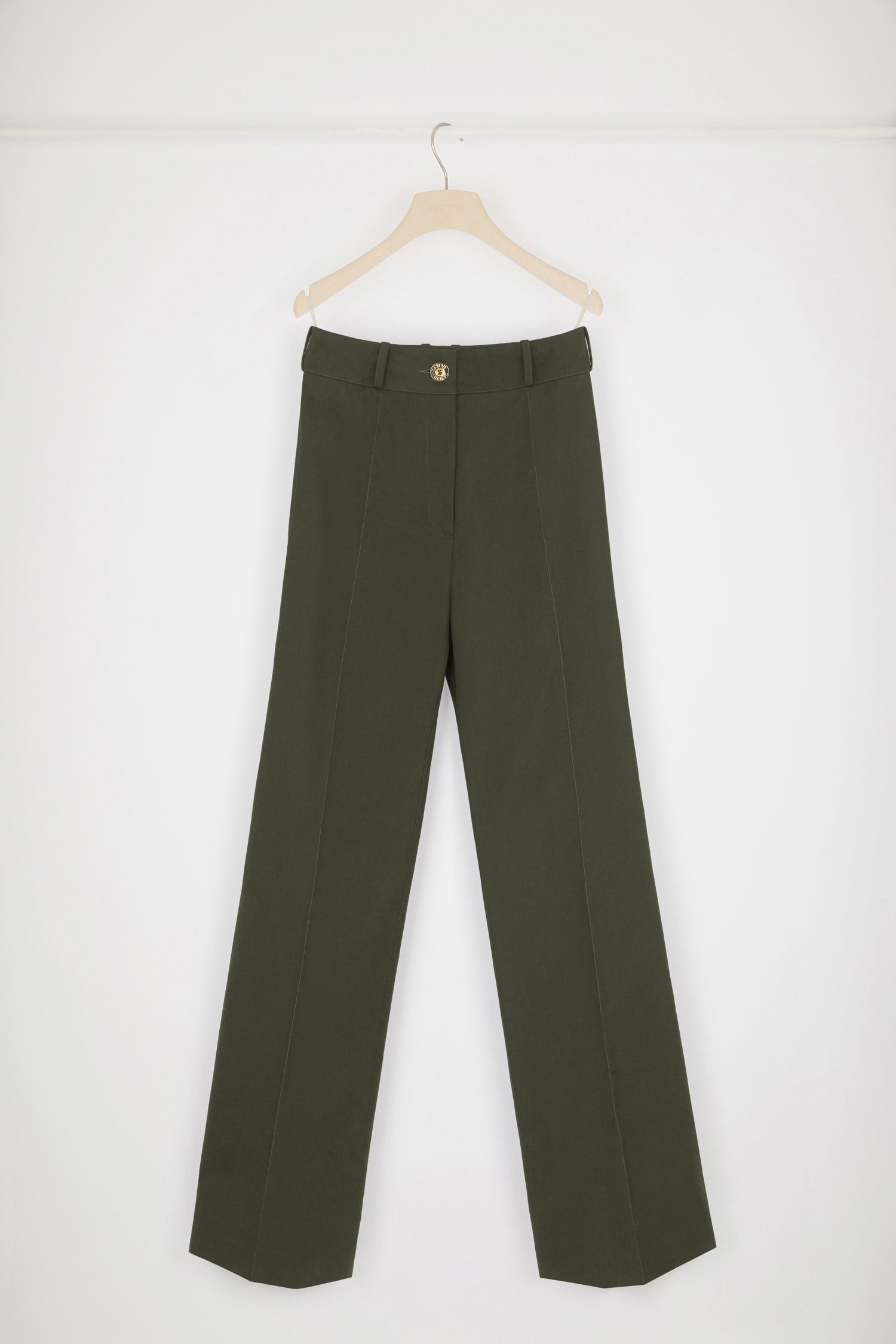 Patou TR023 pantalon évasé coton bio Winter Moss