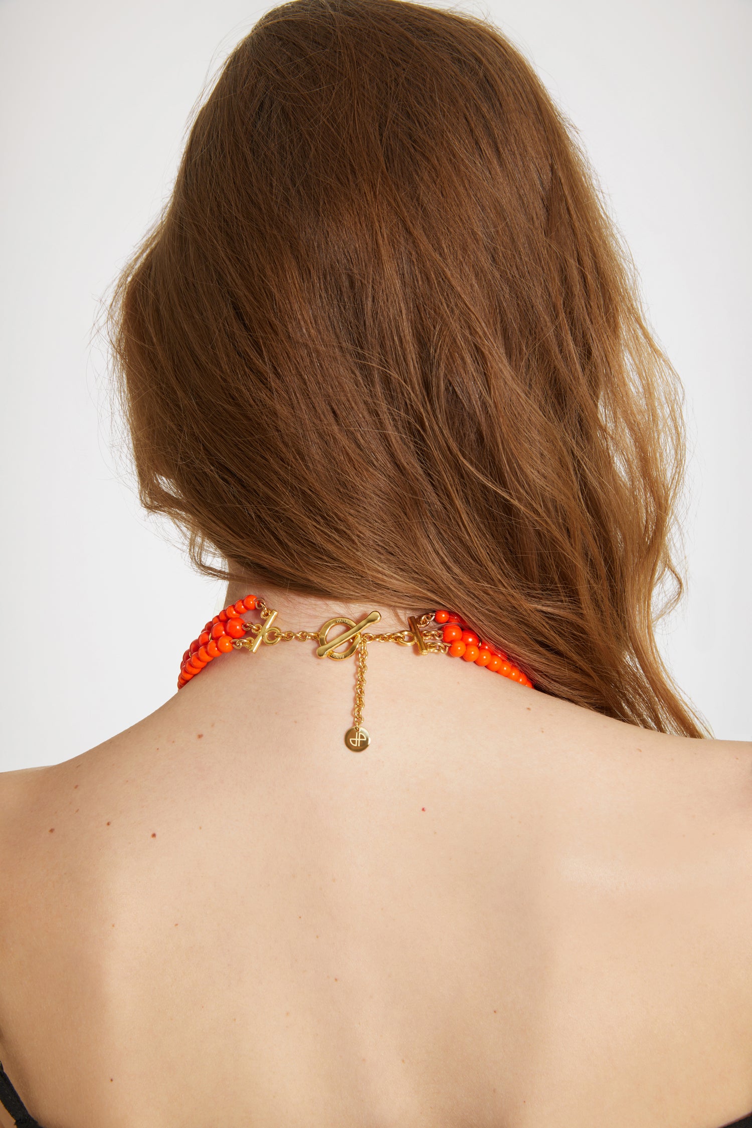 Patou P23JW1011004256O collier perles verre marigold