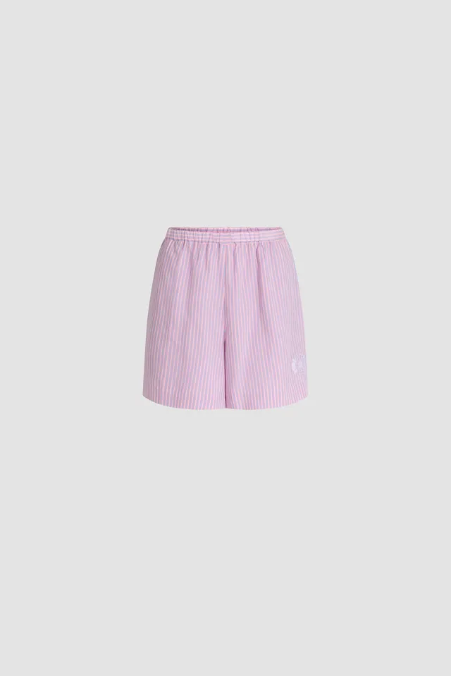 Patou SP077 short plage lyocell soie rayures eden