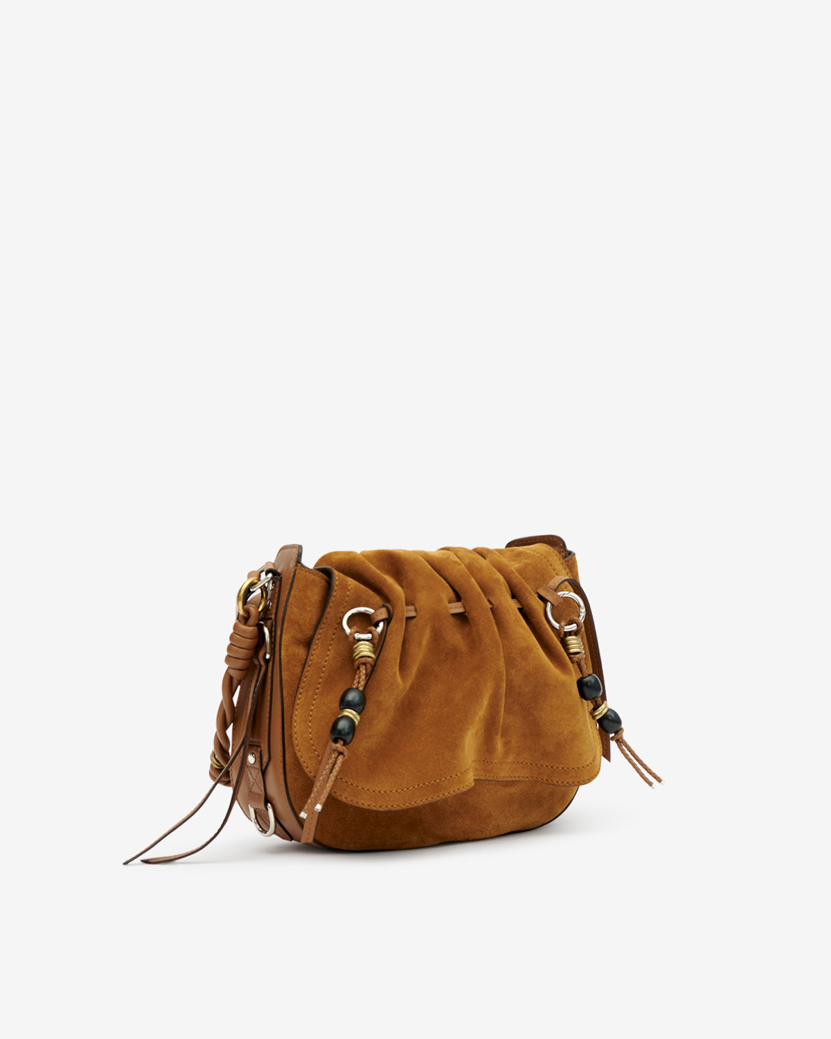 Isabel Marant Bolton PP0406 sac cuir velours cognac