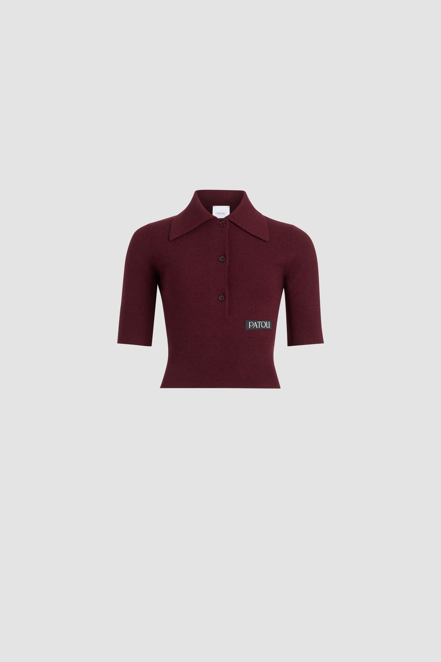 Patou KN3058041317R polo laine cachemire Vignola bordeaux