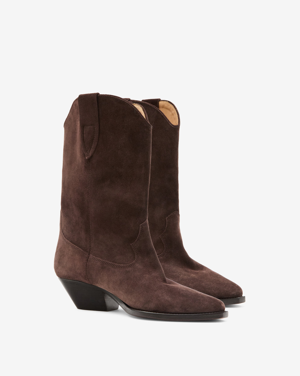 Isabel Marant Duerto bottes santiag chocolat talon 4 cm