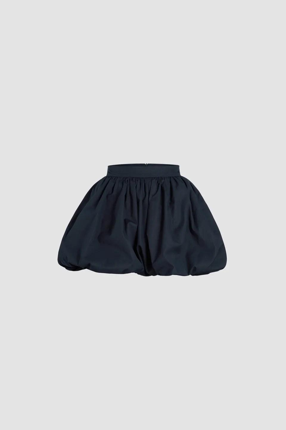 Patou SK043 mini jupe boule bleue popeline coton