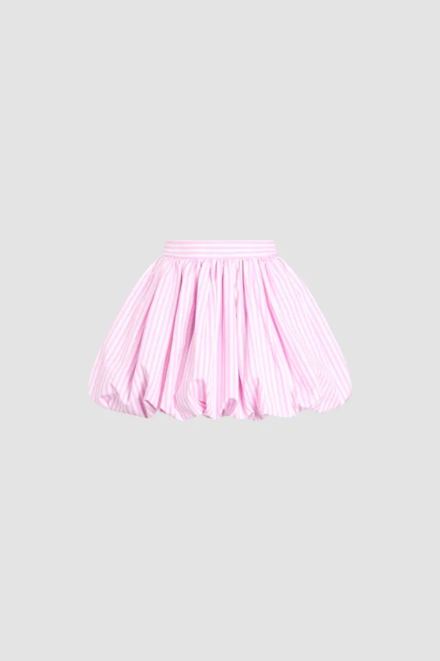 Patou SK098 mini jupe bloomer rayée coton bio