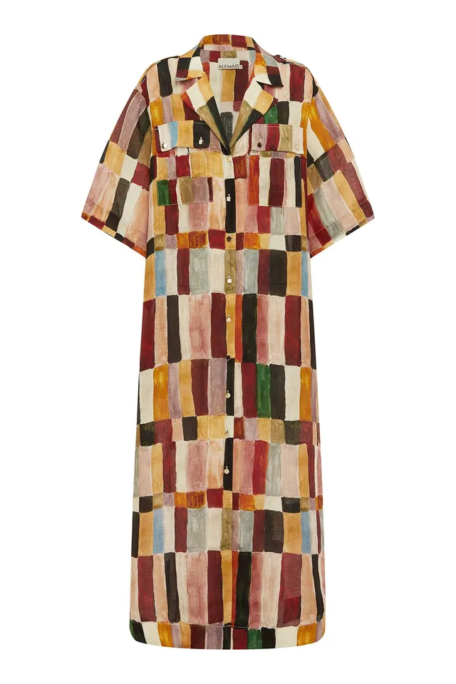 Alemäis Marjorelle Shirtdress robe chemise lin et soie