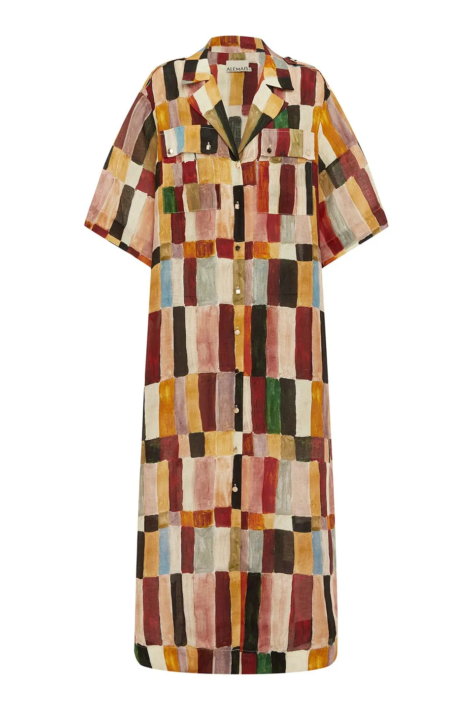 Alemäis Marjorelle Shirtdress robe chemise lin et soie