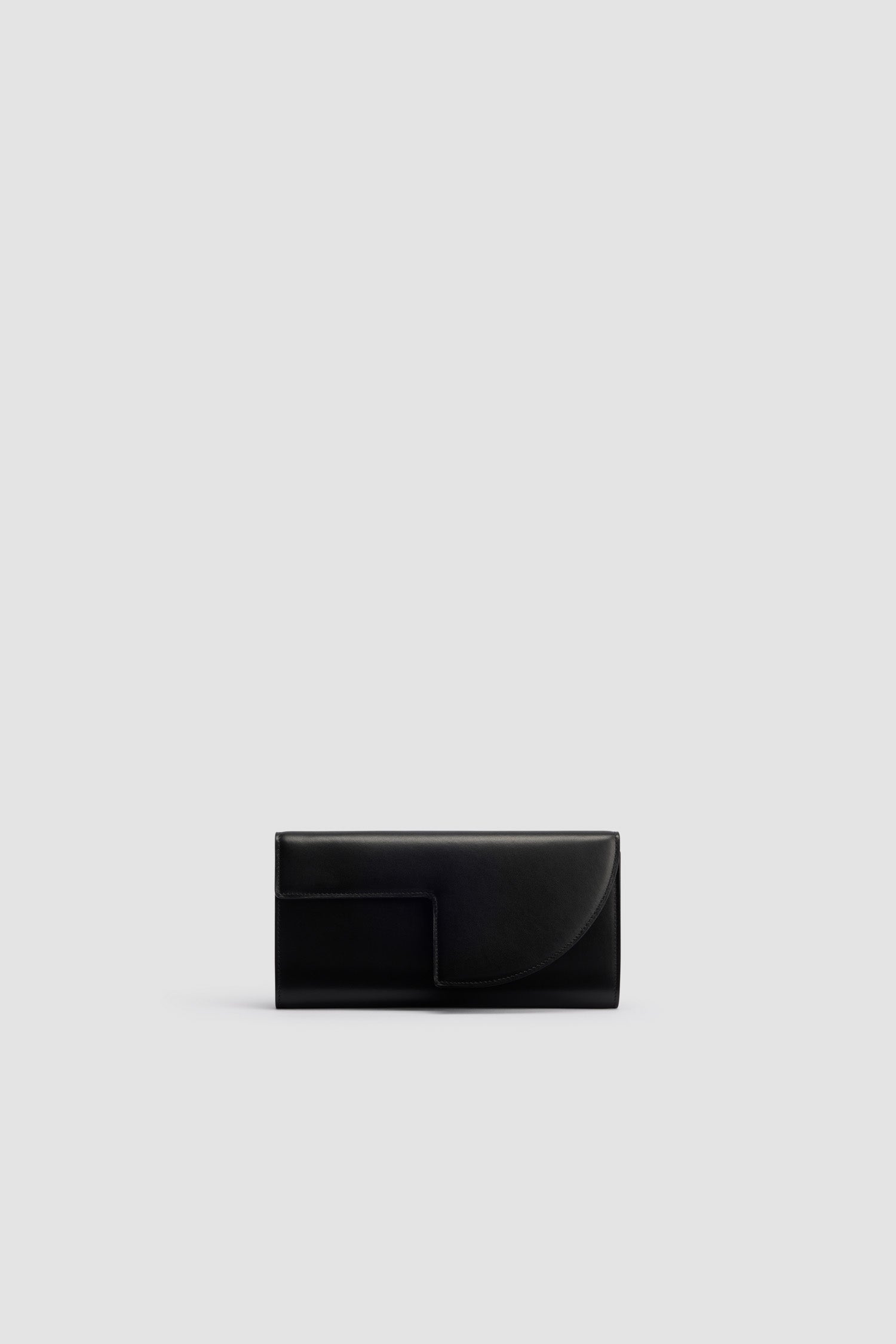 Patou BA013 pochette cuir noir chaîne or