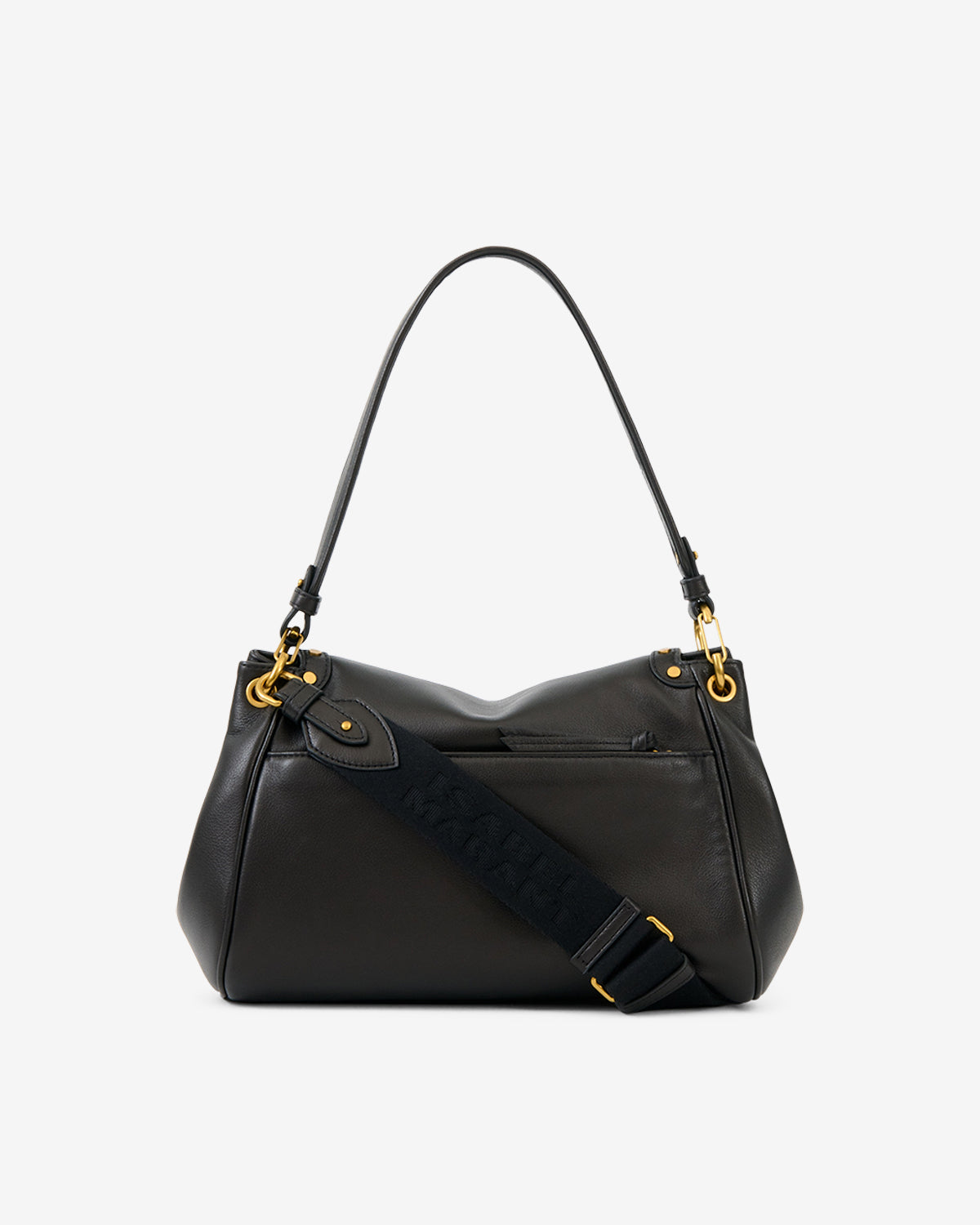Isabel Marant Chany M sac cuir velours noir clouté