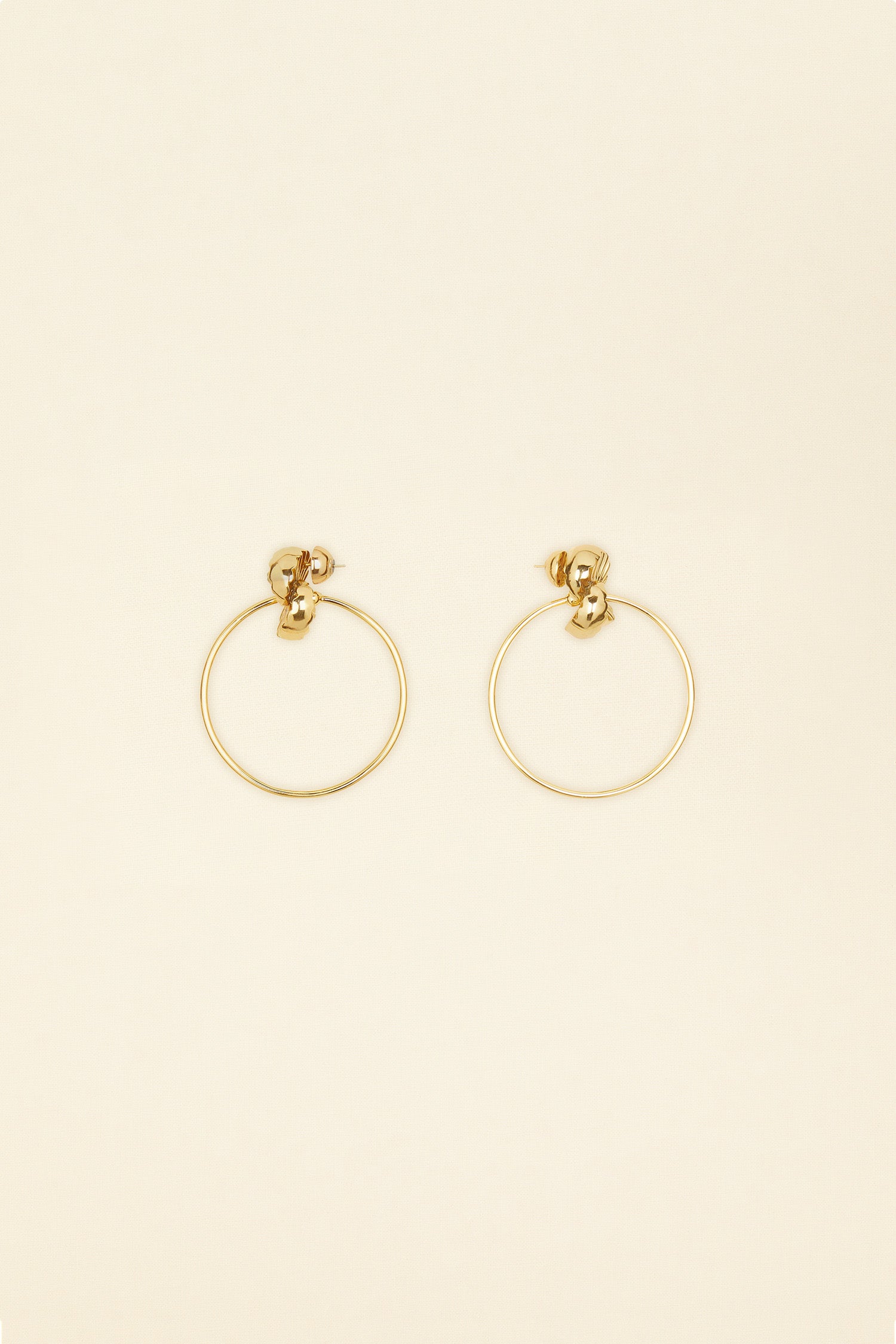 Patou JW060 boucles oreilles mandarine doré TU